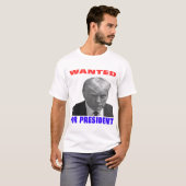 Wanted For President — 2024 — Donald trump T-shirt (Voorkant volledig)