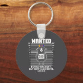 Wanted I Once-was Lost But Now I-am Found Funny Qu Sleutelhanger (Voorkant)