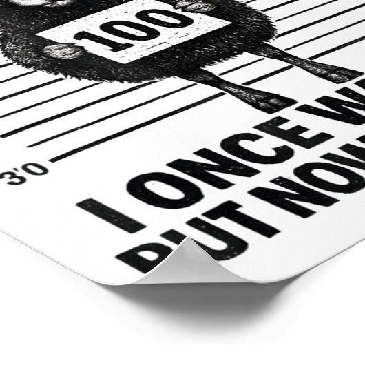 Wanted I Once Was Lost Funny Sheep Quotes Jesus Ch Poster (Hoek)