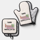 Wanted Periodicity In My Life Periodic Table Ovenwant & Pannenlap Set (Voorkant / Achterkant)
