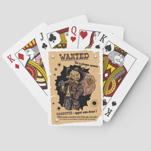 Wanted Pokerkaarten (Achterkant)