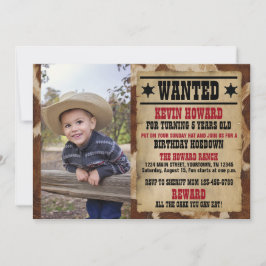 Wanted Poster Cowboy Wilde Westen Verjaardagskaart Kaart
