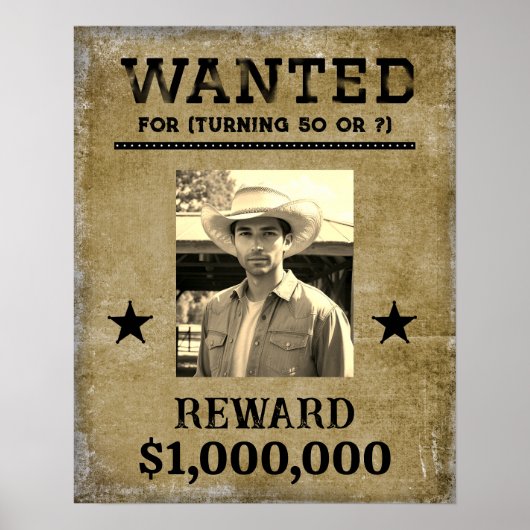 Wanted Poster - photo and you decide the "crime" (Voorkant)