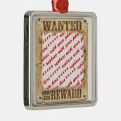 WANTED Poster Photo Lijst Metalen Ornament (Rechts)