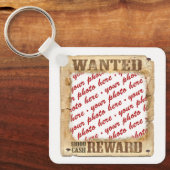 WANTED Poster Photo Lijst Sleutelhanger (Voorkant)