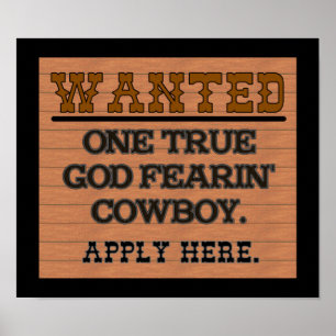 WANTED SIGN POSTER