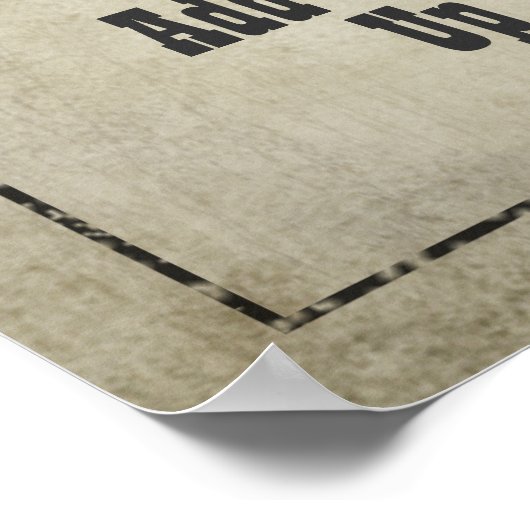 WANTED Wild West  Poster (Hoek)