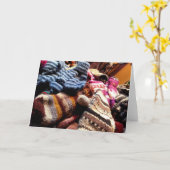 Wanten en handschoenen kaart (Gele Bloem)