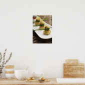 wanton dumplings with white chili sauce poster (Keuken)