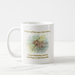 Wantsengeschenken Funny Brown Marmorated wantseng  Koffiemok
