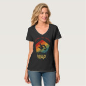 Wap Witches en Potions Retro Sunset heks T-shirt (Voorkant volledig)