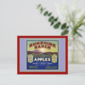 Wapato Washington Apples Briefkaart (Staand voorkant)
