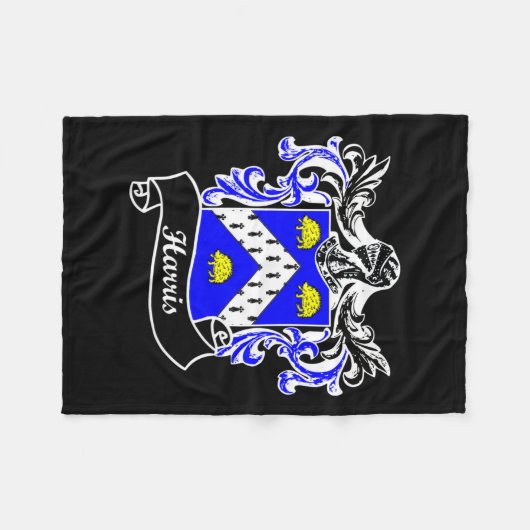 Wapen Achternaam Achternaam Familie Crest Fleece Deken (Voorkant (Horizontaal))