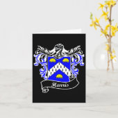 Wapen Achternaam Achternaam Familie Crest Kaart (Gele Bloem)