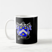 Wapen Achternaam Achternaam Familie Crest Koffiemok (Links)