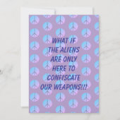 Wapen Alien Ontvoering Uitnodiging (Voorkant)