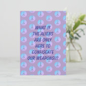 Wapen Alien Ontvoering Uitnodiging (Staand voorkant)