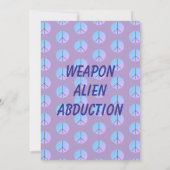 Wapen Alien Ontvoering Uitnodiging (Achterkant)