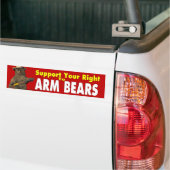 Wapen beren! bumpersticker (Op Truck)