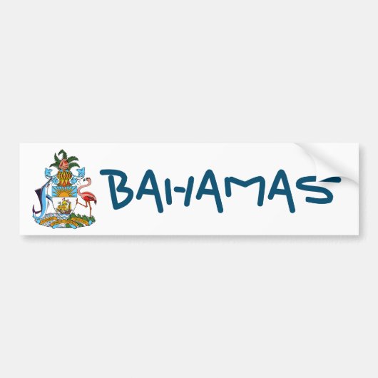 Wapen - de Bahama's Bumpersticker (Voorkant)