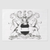  wapen Eenhoorn Ephemera Decoupage Tissuepapier (Voorkant)