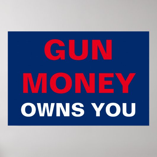 Wapen Geld Bezit Jou Poster (Voorkant)