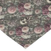 Wapen in de Rozen - Gotische Bloemenschedel Korte Tafelloper (Hoek)