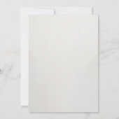 Wapen met rode en witte anemonen bruiloft kaart (Achterkant)