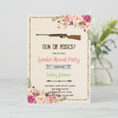 Wapen of roos geslacht onthulling uitnodiging (Staand voorkant)