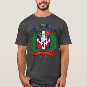 Wapen Republica Dominicana Vlag Dominica T-shirt