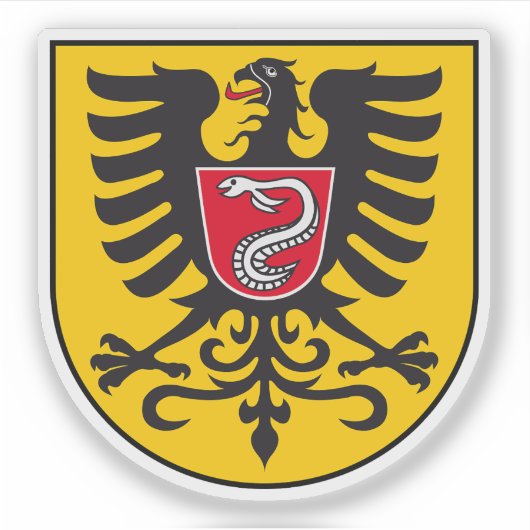 Wapen van Aalen, Duitsland Sticker (Voorkant)