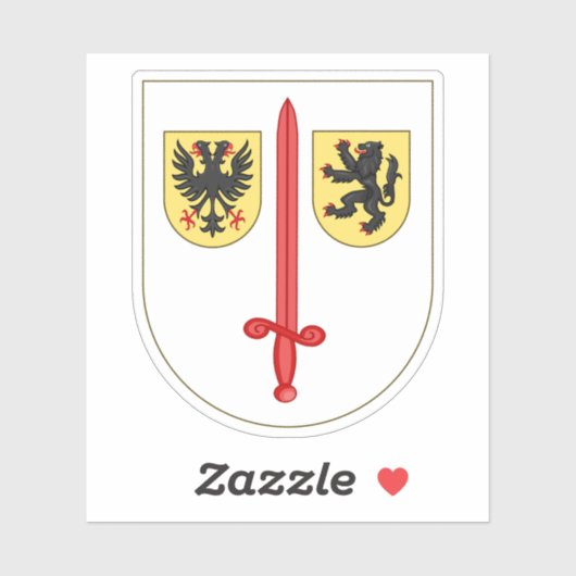 Wapen van Aalst, België Sticker (Vel)