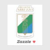 Wapen van Abruzzo, Italië Sticker (Vel)