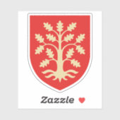 Wapen van Agder County, Noorwegen Sticker (Vel)