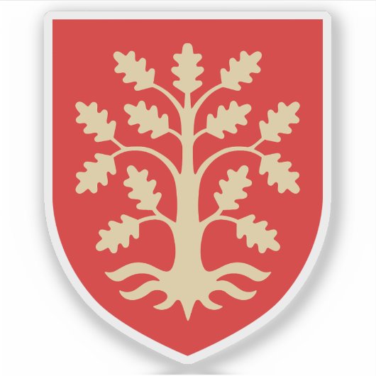 Wapen van Agder County, Noorwegen Sticker (Voorkant)