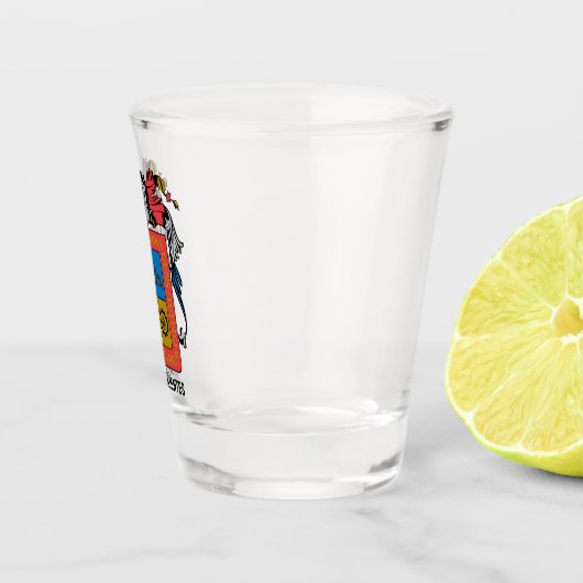 Wapen van Aguascalientes (staat) - MEXICO Shot Glas (Rechts)