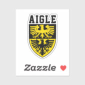 Wapen van Aigle, Zwitserland Sticker (Vel)