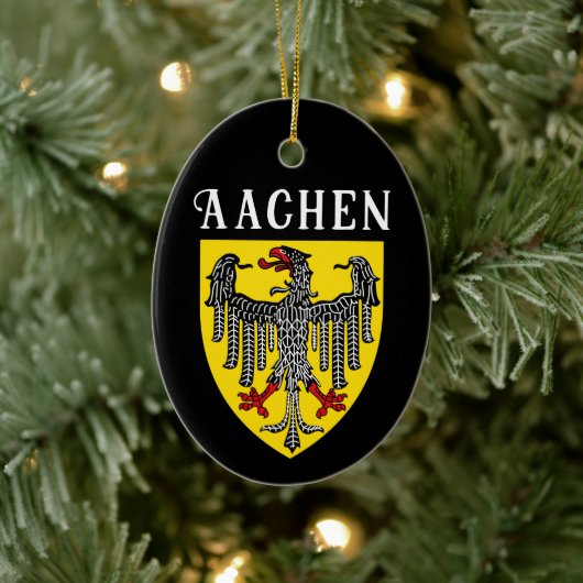 Wapen van Aken, Duitsland Keramisch Ornament (Boom)