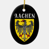 Wapen van Aken, Duitsland Keramisch Ornament (Voorkant)