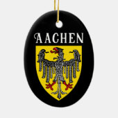 Wapen van Aken, Duitsland Keramisch Ornament (Achterkant)