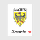 Wapen van Aken, Duitsland Sticker (Vel)