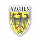 Wapen van Aken, Duitsland Sticker (Voorkant)