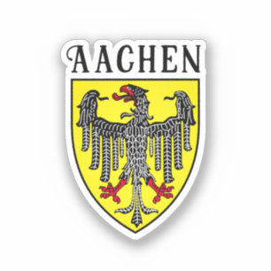 Wapen van Aken, Duitsland Sticker