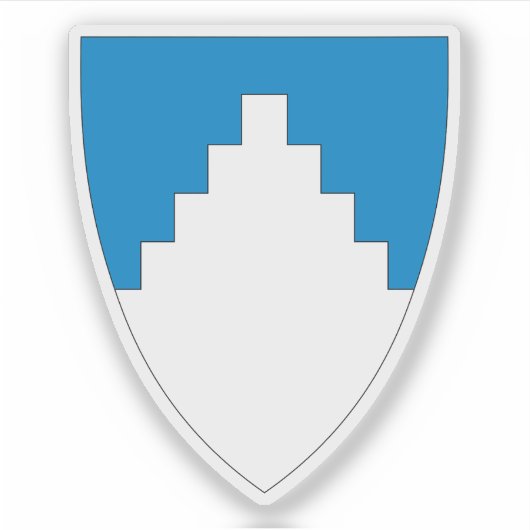 Wapen van Akershus, Noorwegen Sticker (Voorkant)