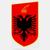 Wapen van Albanië Acryl Bord (Hoek)