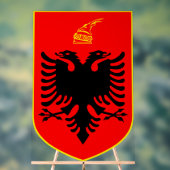 Wapen van Albanië Acryl Bord (Neutraal)