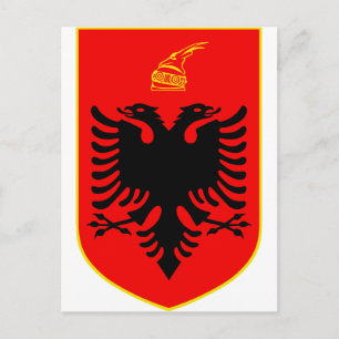 Wapen van Albanië Briefkaart