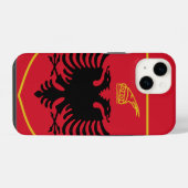 wapen van albanië iPhone hoesje (Achterkant horizontaal)