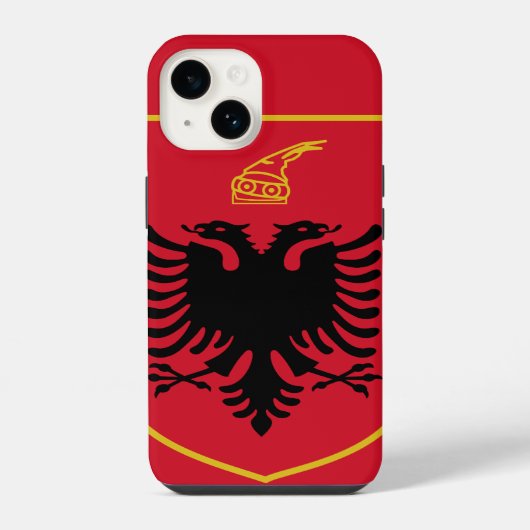 wapen van albanië iPhone hoesje (Achterkant)