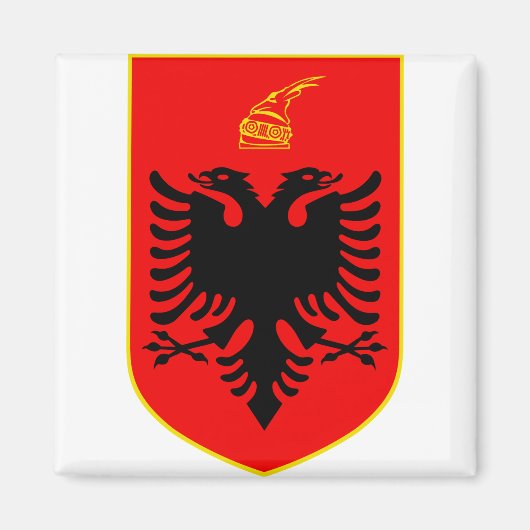 Wapen van Albanië Magneet (Voorkant)
